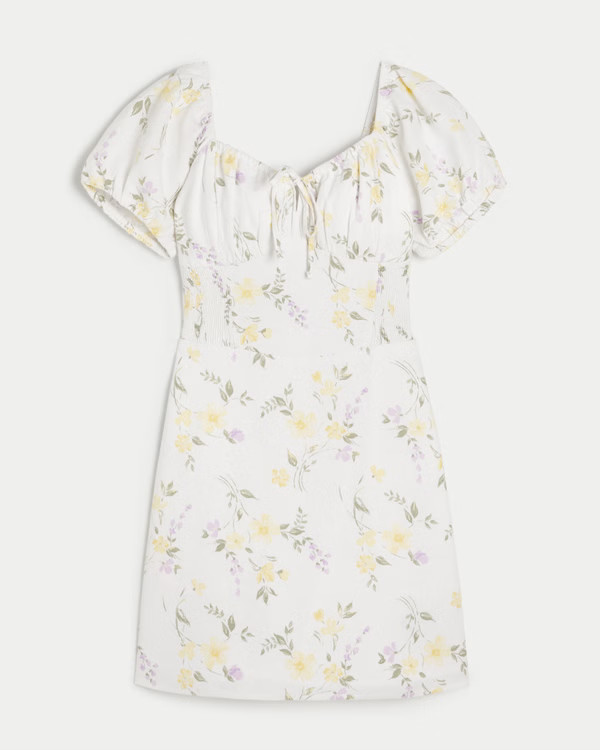 Women's Hollister Sofia Side-Smocked Linen Blend Dress | Women's Dresses & Rompers | HollisterCo.... | Hollister (EU)