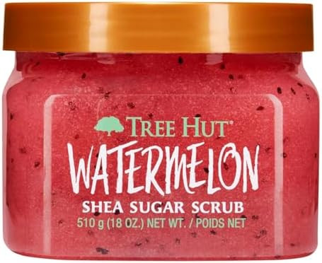 Tree Hut Watermelon Body Scrub, Exfoliating Sugar Scrub, Vegan, 18 Oz | Exfoliating & Nourishing ... | Amazon (US)