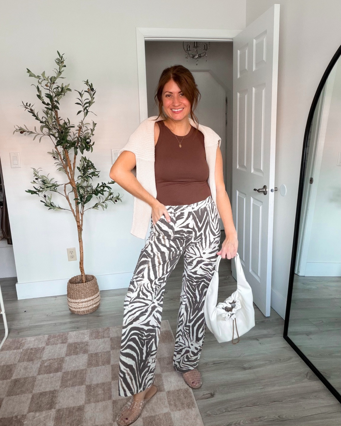 Obsessing over these new Walmart zebra cargo pants! Loving this print and they have the same perfect fit in style as our favorite camo option! Wearing my true size small and they’re perfect to transition into fall!

#LTKSeasonal #LTKOver40