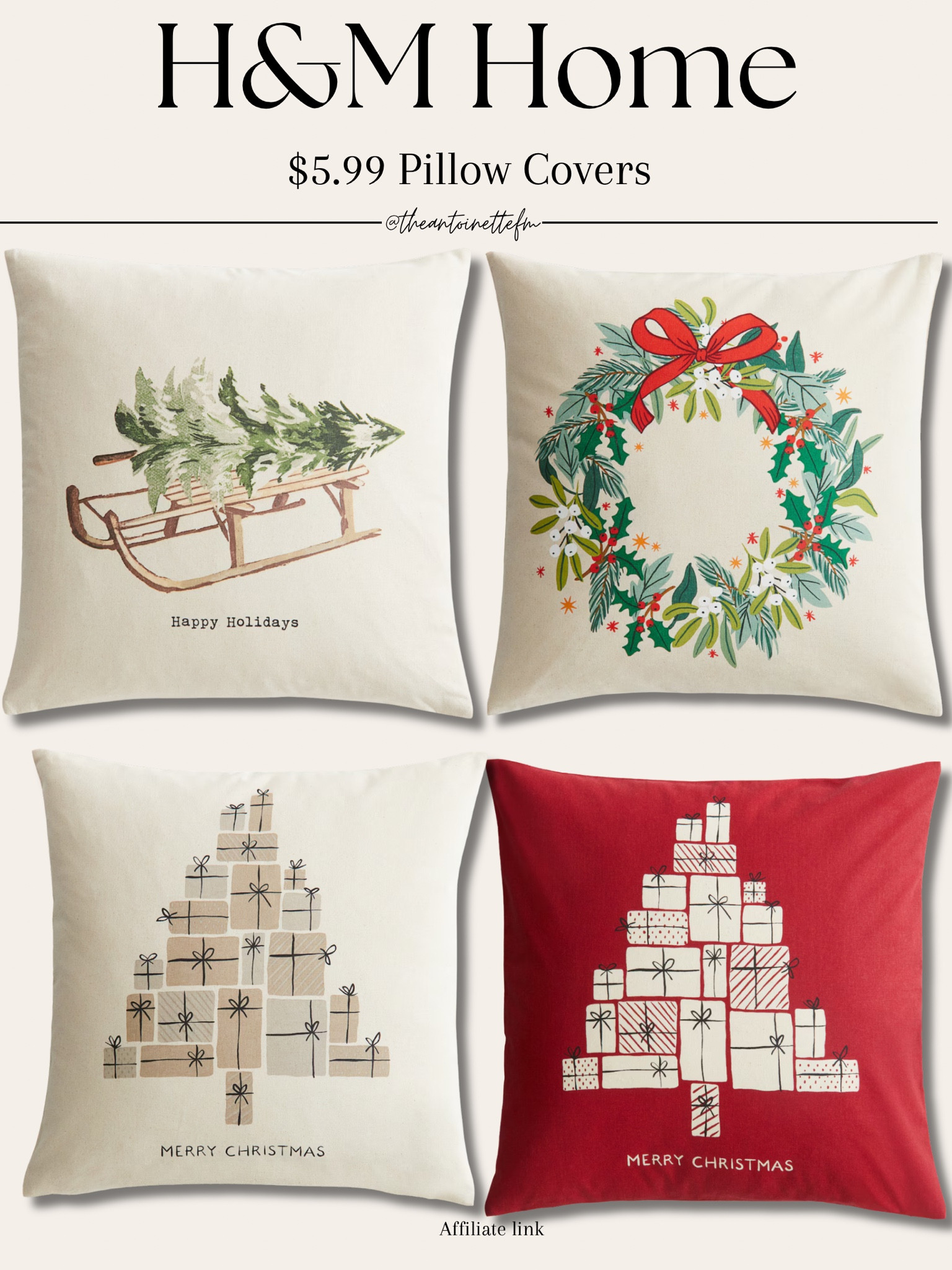 Only $5.99 for these 20 x 20 pillow covers at H&M 

#LTKSeasonal #LTKHome #LTKFamily