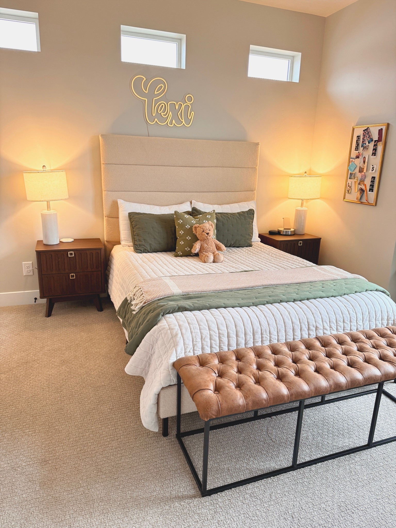 These nightstands are the perfect mix of modern + warm wood. The fluted detail and brass hardware make them feel high end, but they’re such a good price. Neutral bedroom furniture, mid century style nightstand, warm wood bedroom decor, affordable home find.

#LTKSeasonal #LTKHome #LTKKids