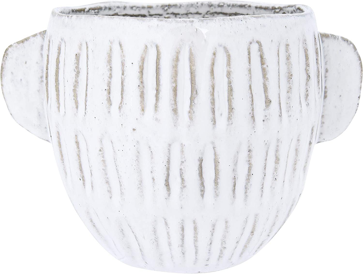 Creative Co-Op Embossed Stoneware Reactive Glaze Finish (Holds 7" Pot/Each one Will Vary) Planter... | Amazon (US)