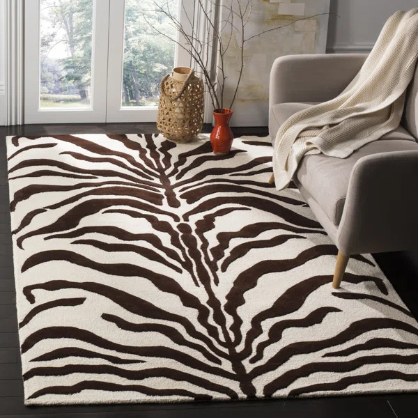 Cambridge Hand Tufted Wool Animal Print Rug | Wayfair North America