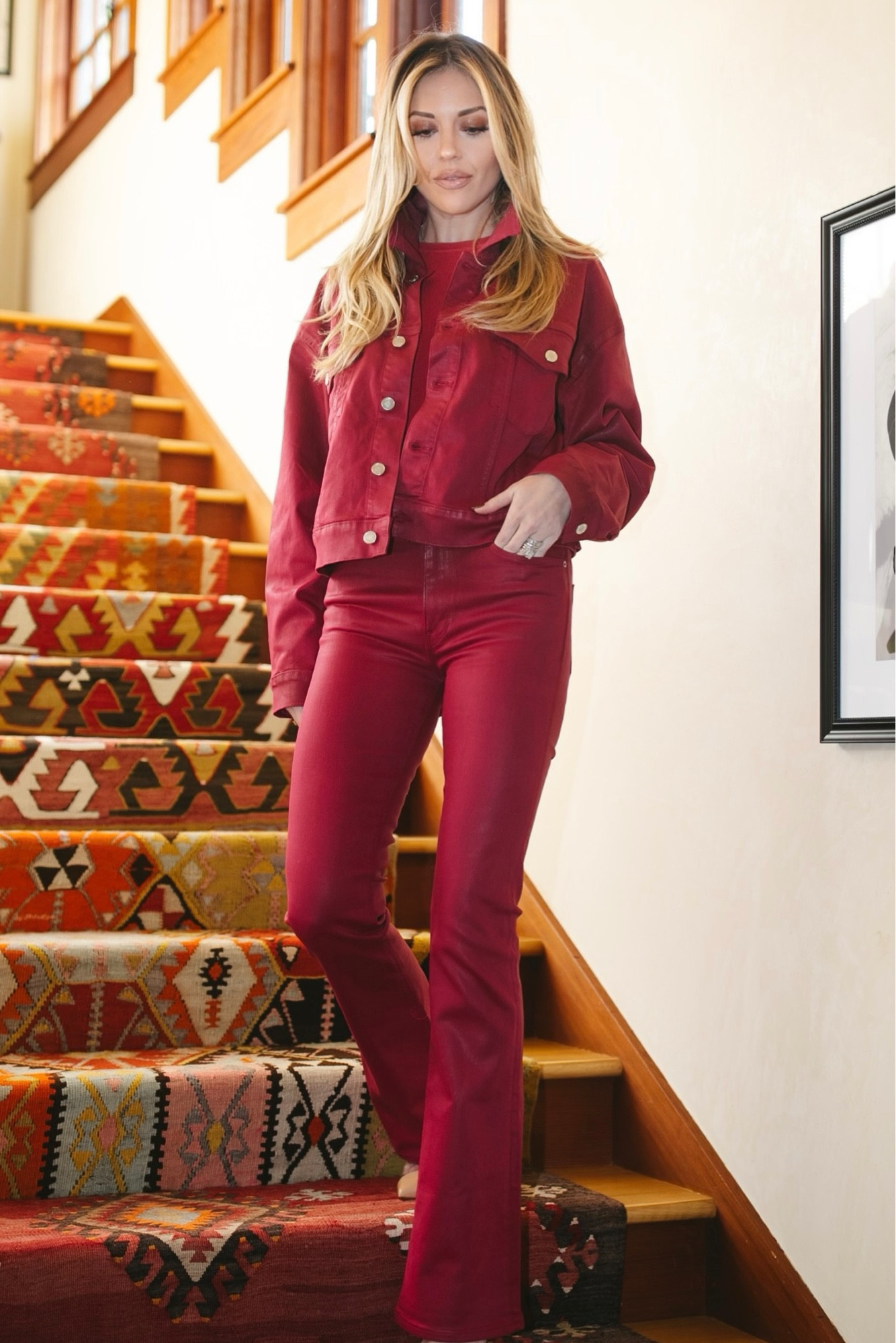 The perfect look for Valentines or when you just want full red! These pants and jacket are also on major sale! 

#LTKSeasonal #LTKGiftGuide #LTKsalealert