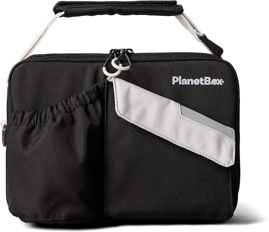 PlanetBox 5268297 Black Currant Insulated Lunch Bag, 9 x 12 x 2.5 inches, Black | Amazon (US)