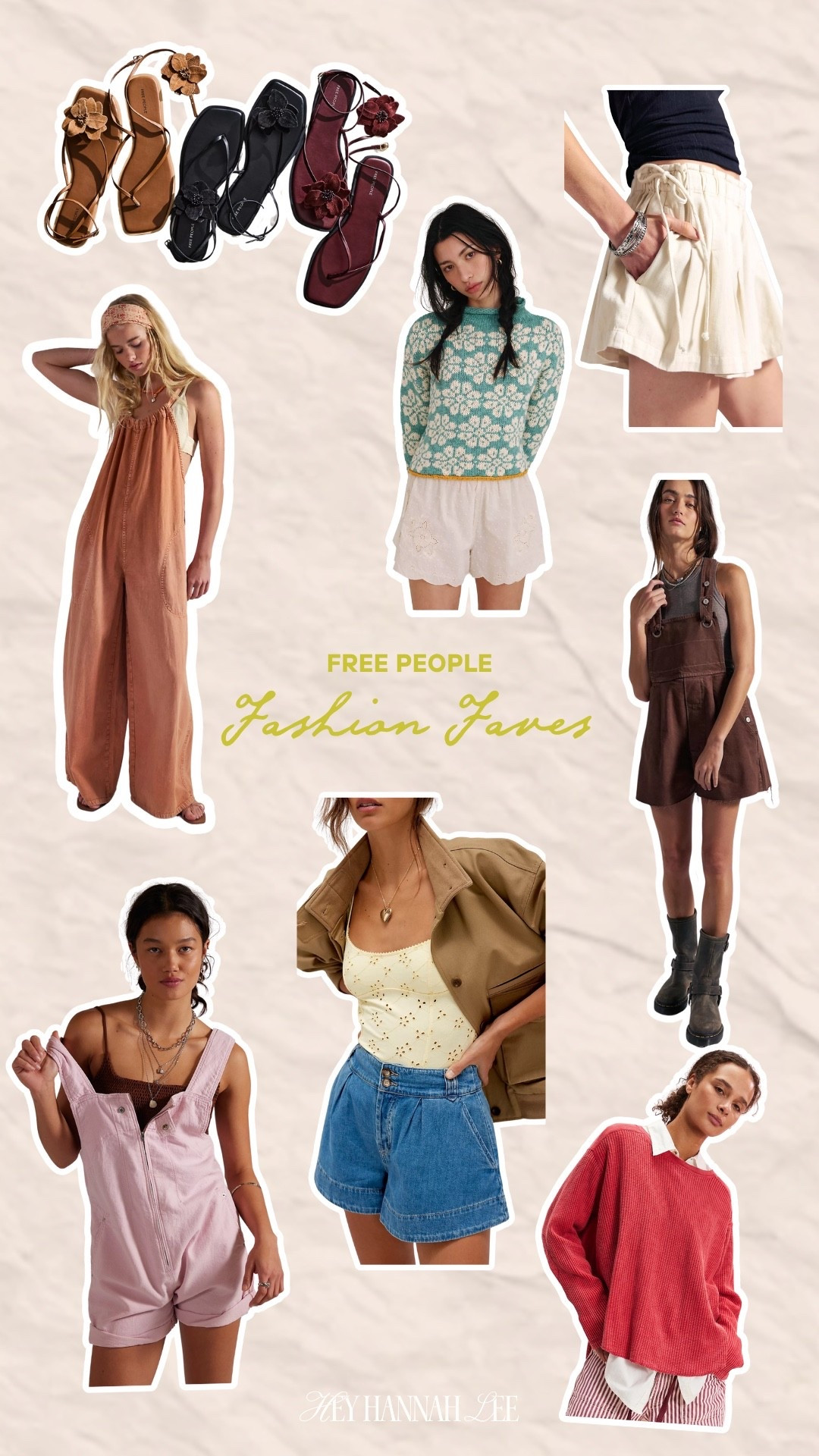 Obsessed with these outfits from Free People! 
spring outfits, overalls, romper, spring sweater, denim shorts, floral sandal, trending, women’s fashion, style

#LTKBeauty #LTKgrwm #LTKootd