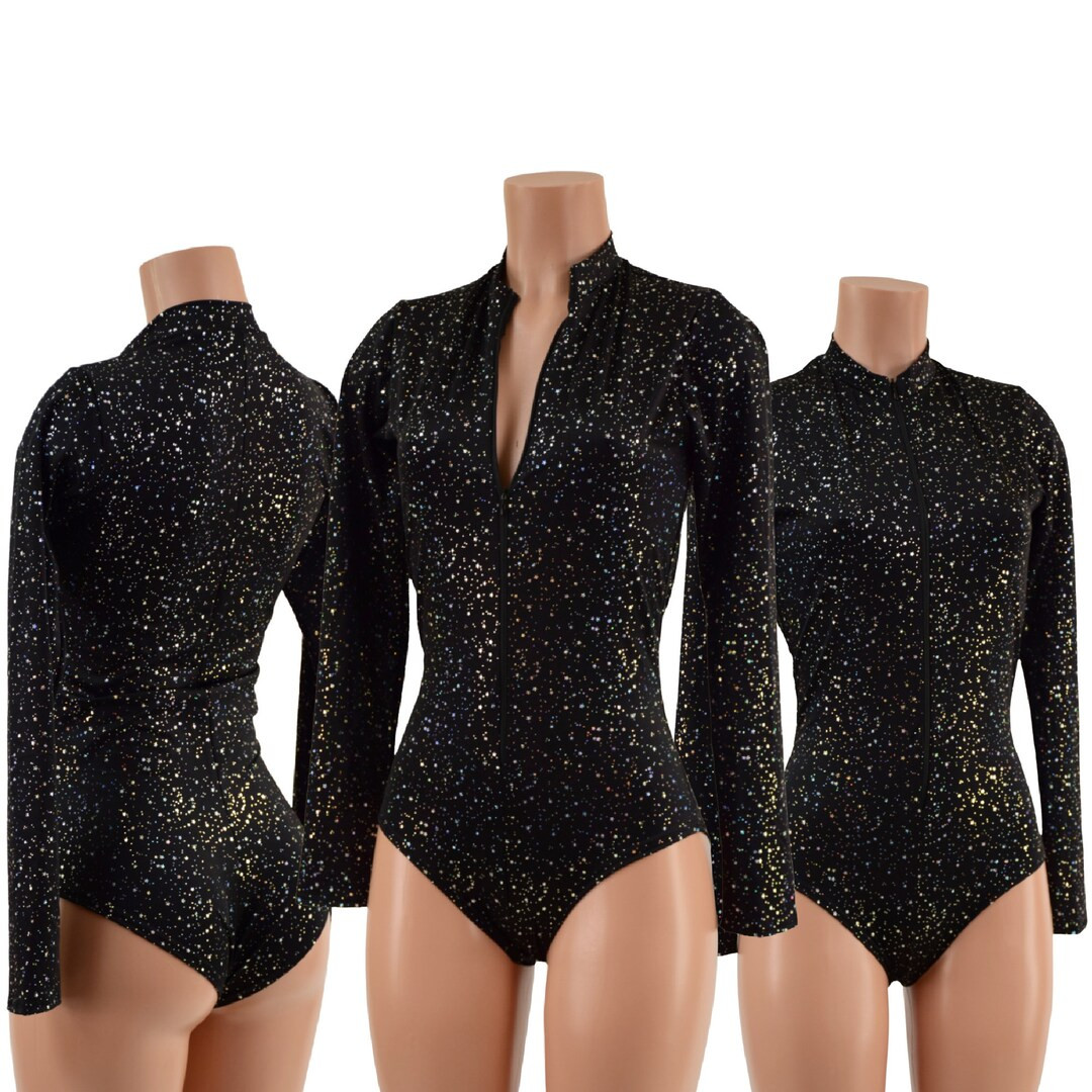 Star Noir Stella Romper with Long Sleeves and Siren Cut Leg 157507 | Etsy (US)