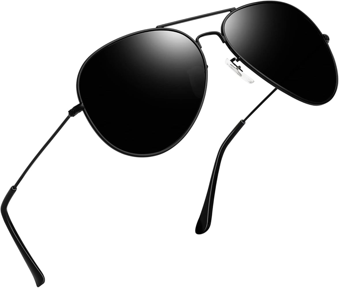 Joopin Rectangle Sunglasses, Classic Military Shades for Men, Metal Aviation Sun Glasses Polarize... | Amazon (US)