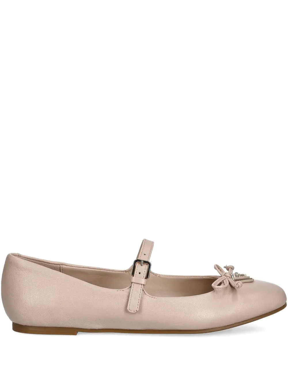 GUESS USA bow-detail ballet flats - Pink | Farfetch Global