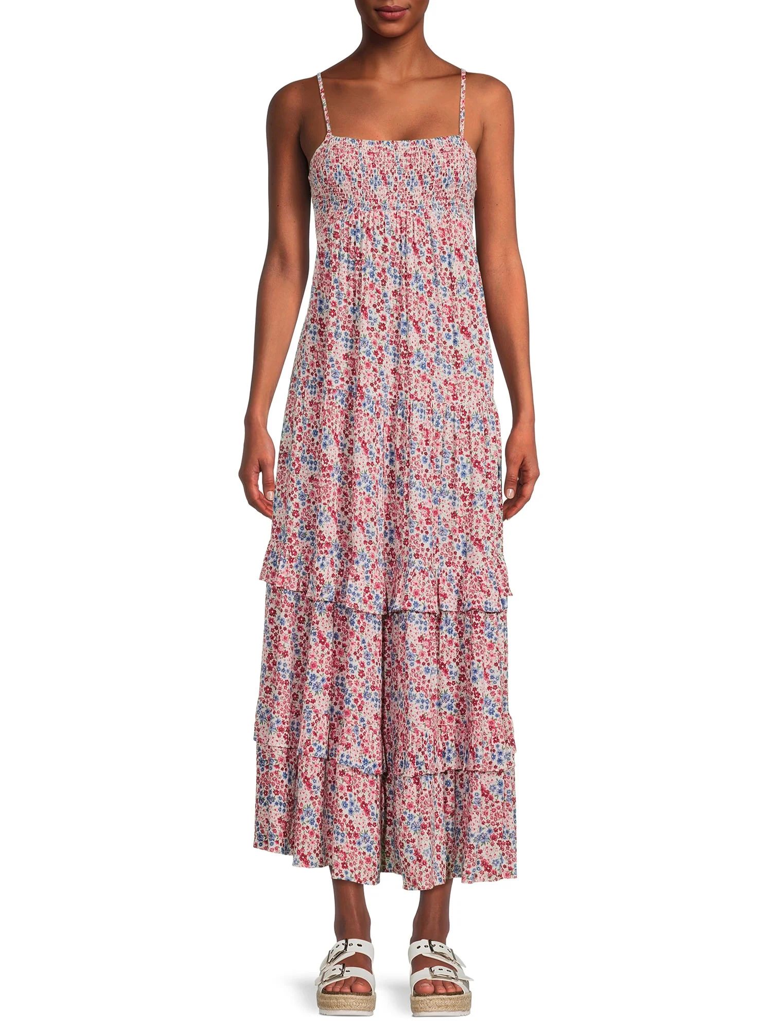 Romantic Gypsy Women's Maternity Sleeveless Smocked Maxi Dress - Walmart.com | Walmart (US)