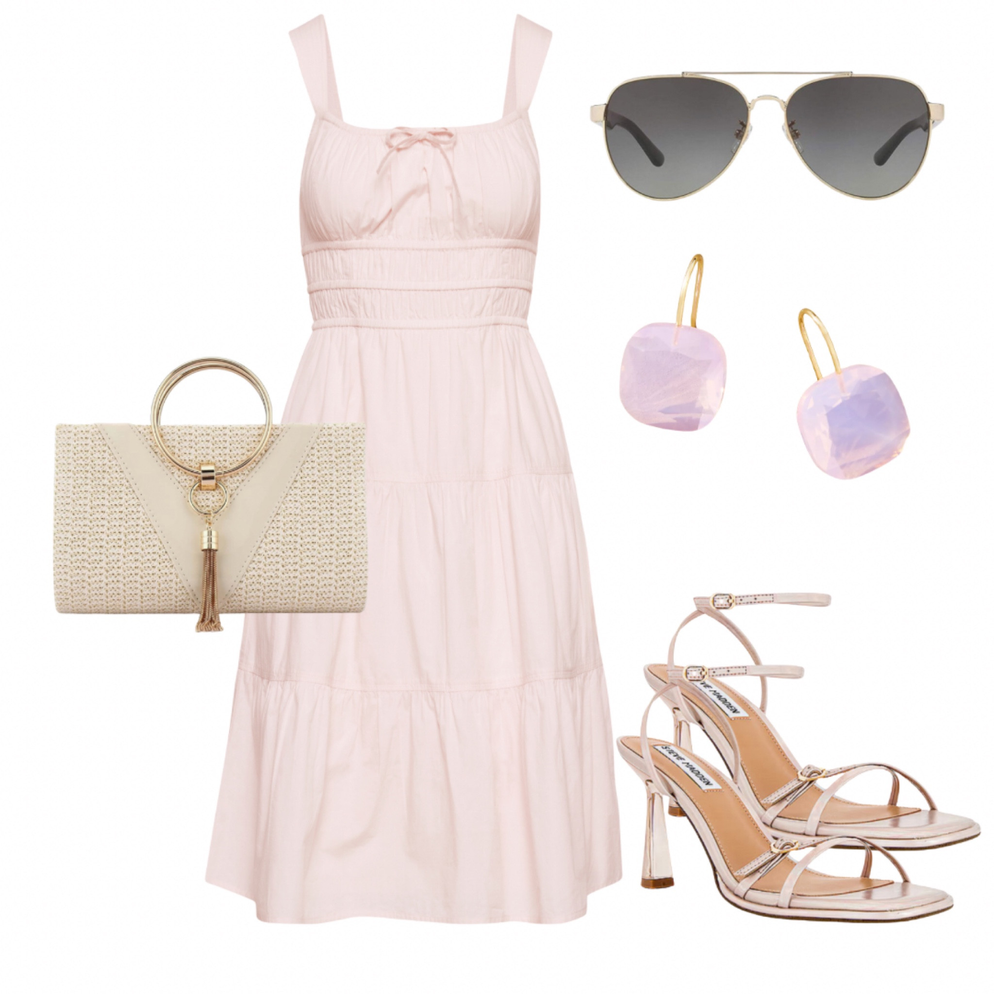 Pink summer dress paired with heels and earrings 

#LTKwedding #LTKsummer #LTKcanada