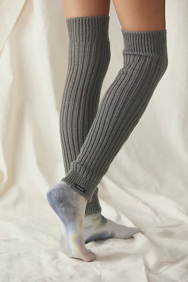 Delaney Ribbed Leg Warmer by Knitido+ at Free People, Dark Grey, One Size | Free People (Global - UK&FR Excluded)