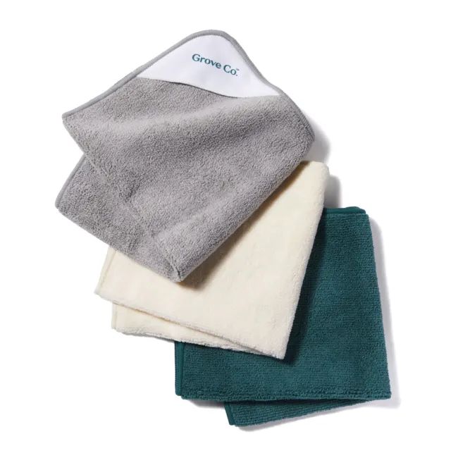 Microfiber Cleaning Cloths (Set of 3) | Grove