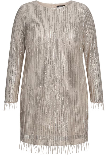 Plus Size Long Sleeve Sequin Cocktail Dress | Macy's