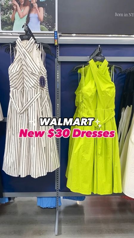 We just found the cutest new $30 dresses at @Walmart! We can’t believe how amazing the qualities is and it’s finally lined - at just a $30 price point! It runs true to size but size down if between. Wearing size small in all colors shown. 🛍️ Leave comment that includes LINK in it for a DM sent straight to your inbox! 🤩 These dresses definitely won’t last long! We also linked our signature pink lip color, faux tanner, tan heels and more! 🌸 We have it all linked with the LTK app too. We hope y’all have a great night! 

#LTKsalealert #LTKfindsunder50