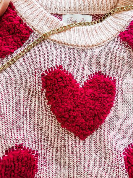 Fuzzy pink heart sweater
Heart purse
Valentine’s Day fashion
Casual and cute style
Date night outfit
Valentine’s Day gift ideas
Galentine’s gifts 

#LTKSeasonal #LTKGiftGuide #LTKstyletip