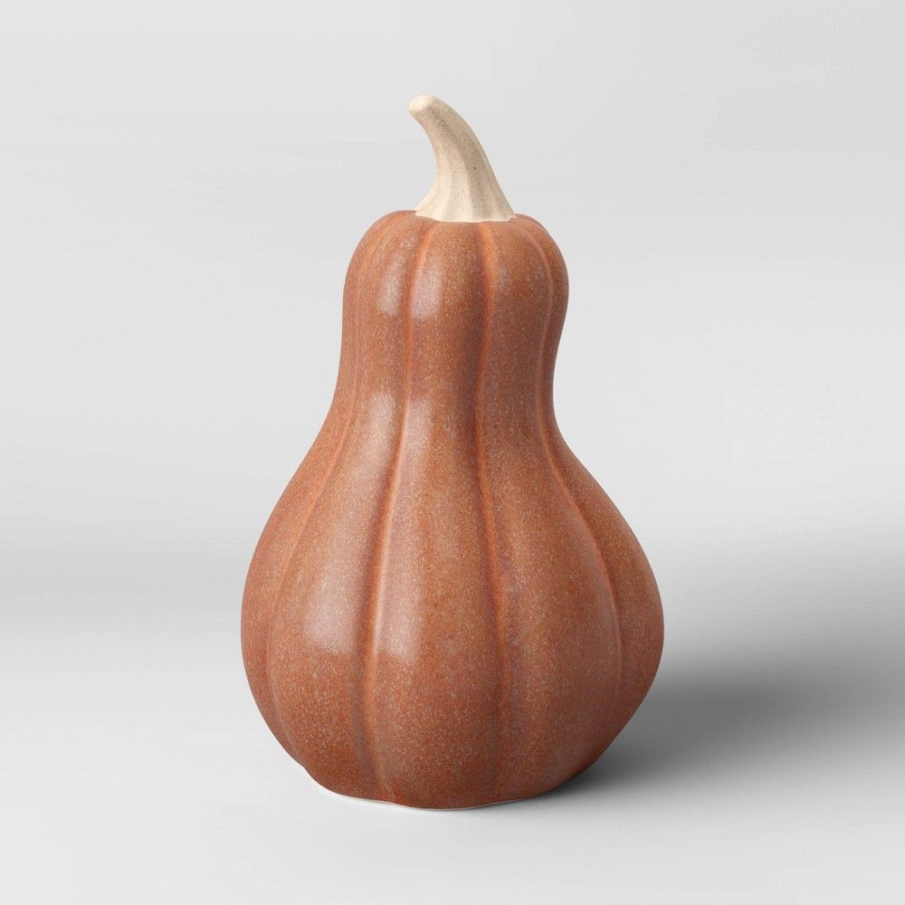 Medium Ceramic Pumpkin/Gourd Orange - Threshold™ | Target