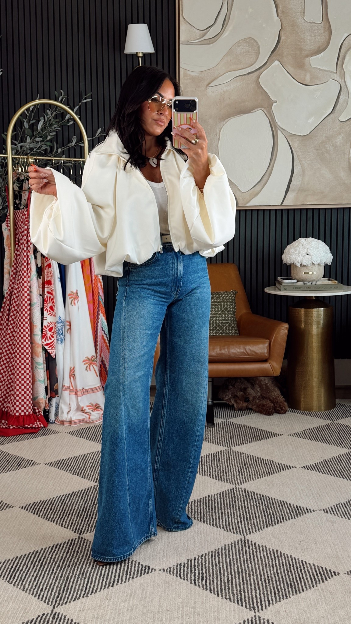 Ootd for a day with the hubs! 

In an xs in jacket 
Small in tank
24 in jeans 