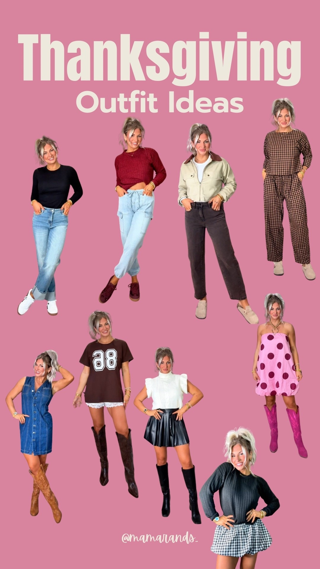 Thanksgiving is just a couple weeks away!! Do you have your outfit picked out?! 🍂🦃🤎 #LTKThanksgiving #OutfitIdeas 

#LTKSeasonal #LTKHoliday #LTKStyleTip