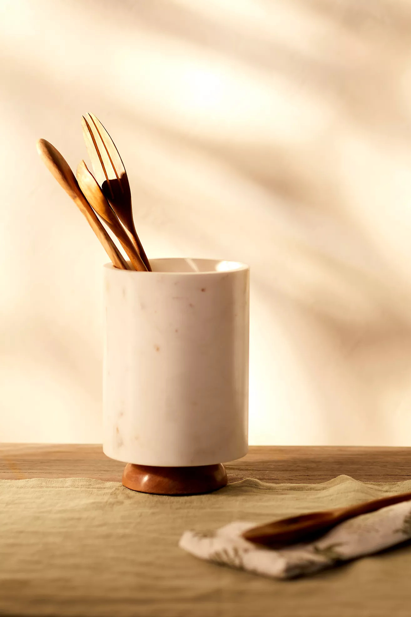 Marble Footed Utensil Holder | Anthropologie (US)