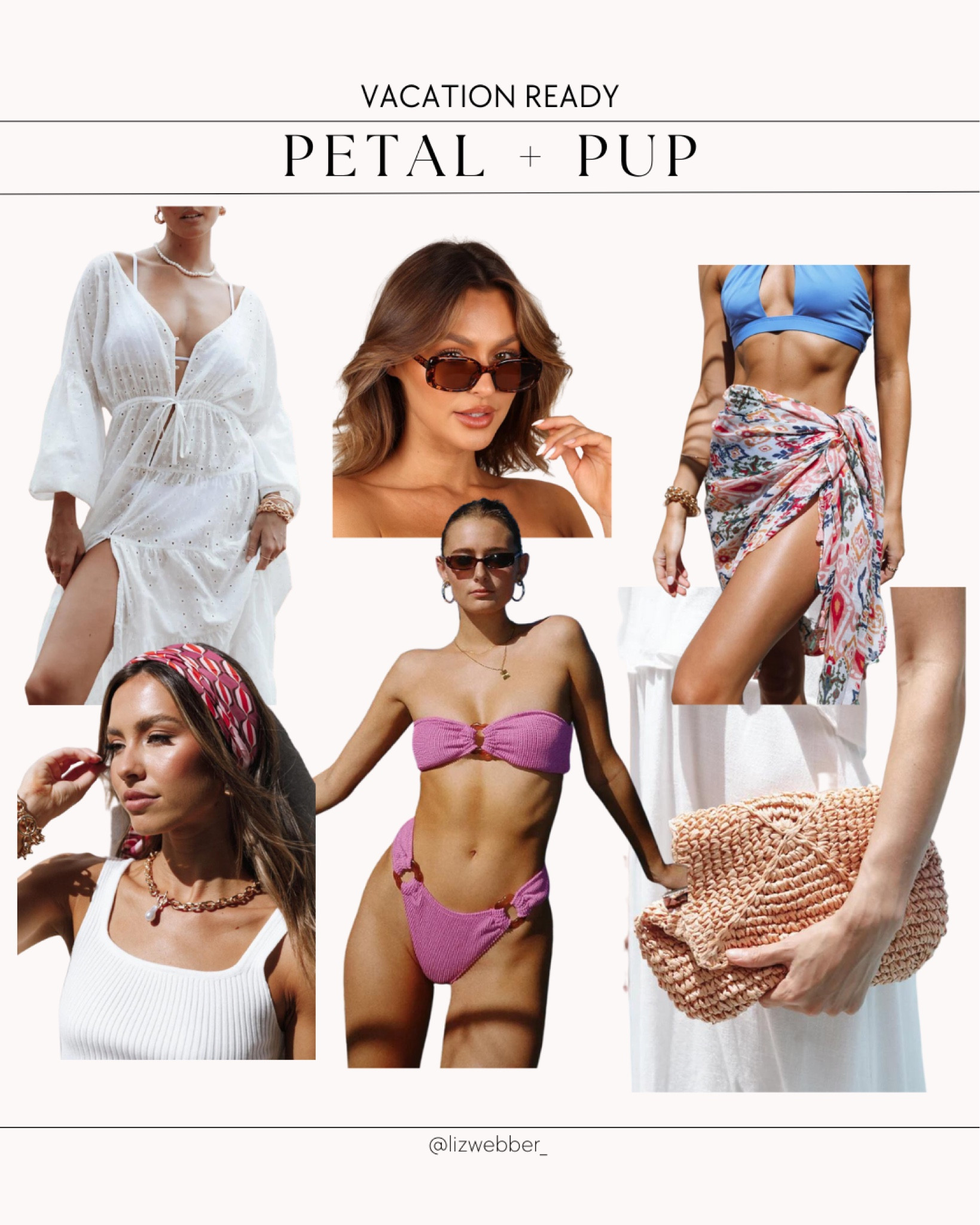 Vacation vibes with Petal + Pup 🏝️👙

Summer outfit inspo, vacation essentials, vacation outfit, beach outfit, swimsuit, swim cover up, swim sarong, beach accessories, summer accessories 

#LTKstyletip #LTKSeasonal #LTKswim