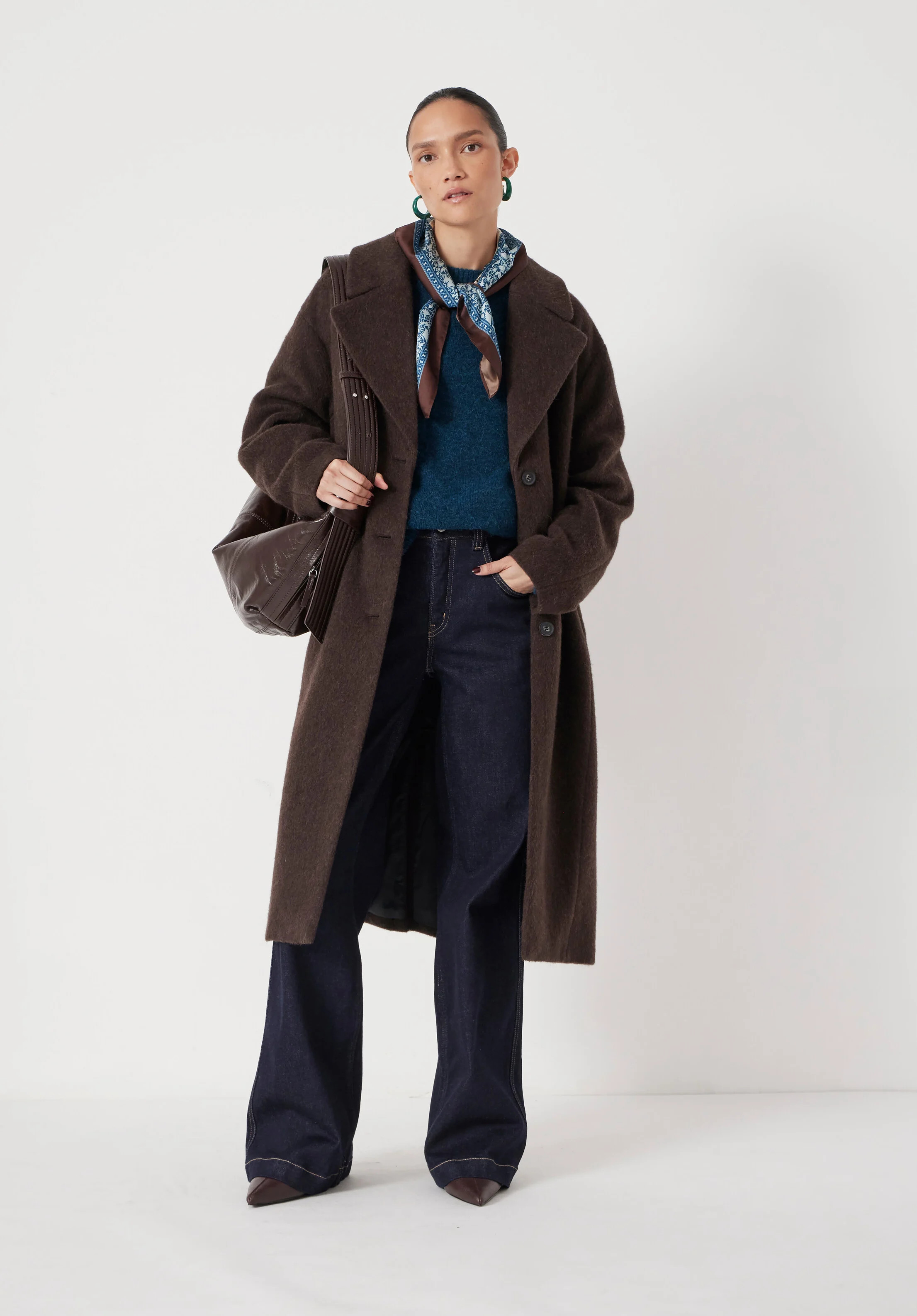 Italian Wool Cocoon Coat | Hush UK