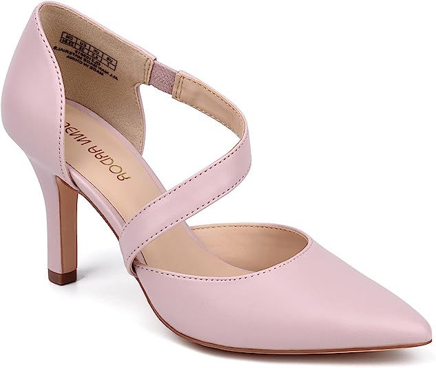 JENN ARDOR Women's Stiletto Heels Sexy Ankle Strap Closed Pointed Toe Pumps Classic Wedding Eveni... | Amazon (US)