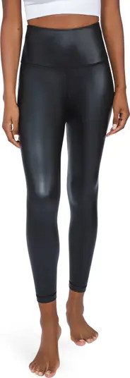 90 DEGREE BY REFLEX Fleece Lined Faux Leather Leggings | Nordstromrack | Nordstrom Rack