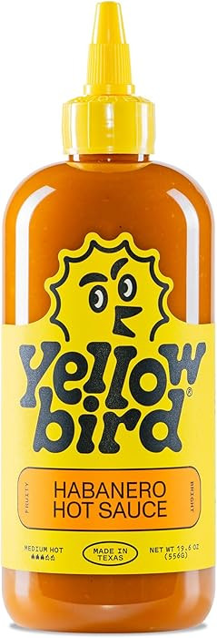Habanero Hot Sauce by Yellowbird | Plant-Based, Gluten Free, Non-GMO | Homegrown in Austin | 19.6... | Amazon (US)