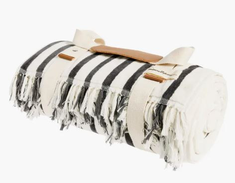 Monaco Stripe Beach Blanket by 
BUSINESS AND PLEASURE CO.  

 #LTKGiftGuide #LTKSwim #LTKTravel