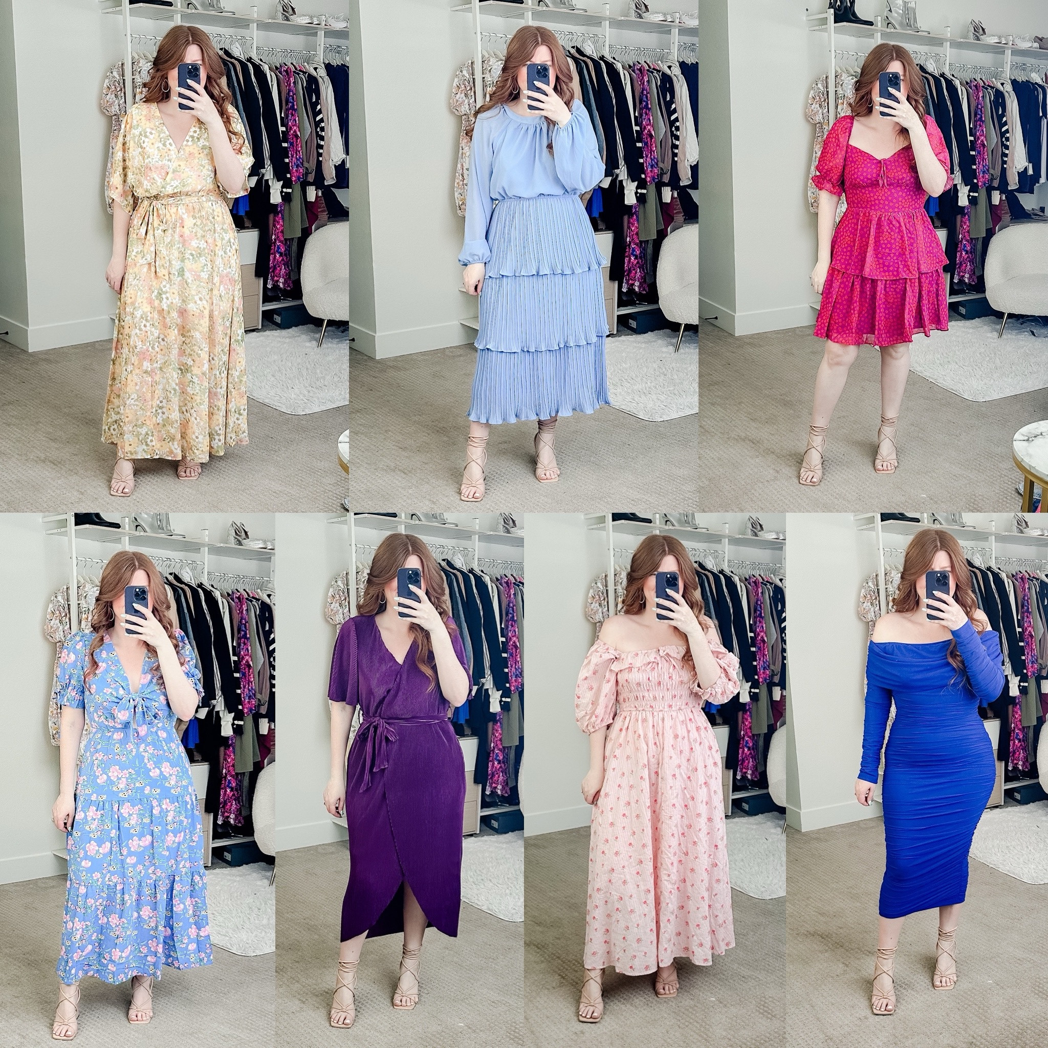 Amazon dresses with sleeves. Wearing size medium in all except the last one, I’m wearing size large. 

Wedding guest dress. Spring dress. 

#LTKfindsunder50 #LTKwedding #LTKsalealert