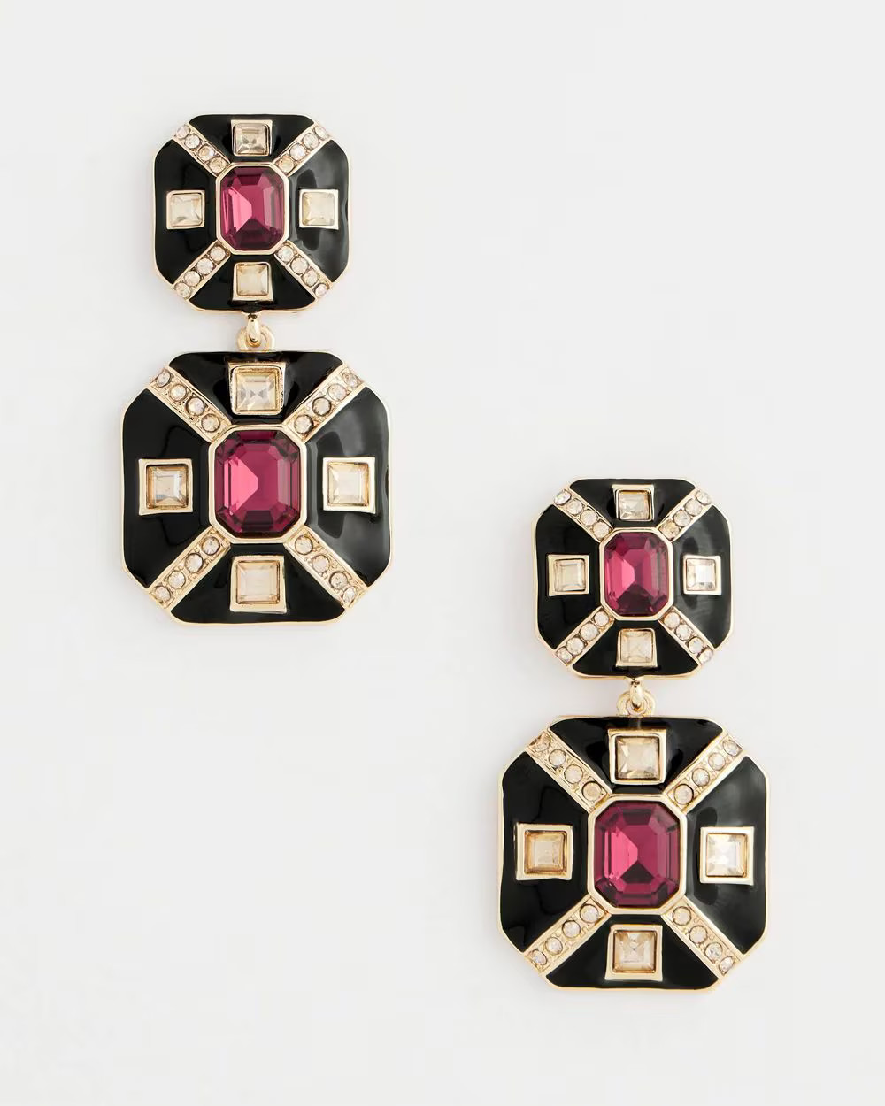 Art Deco Purple Drop Earrings | Chico's