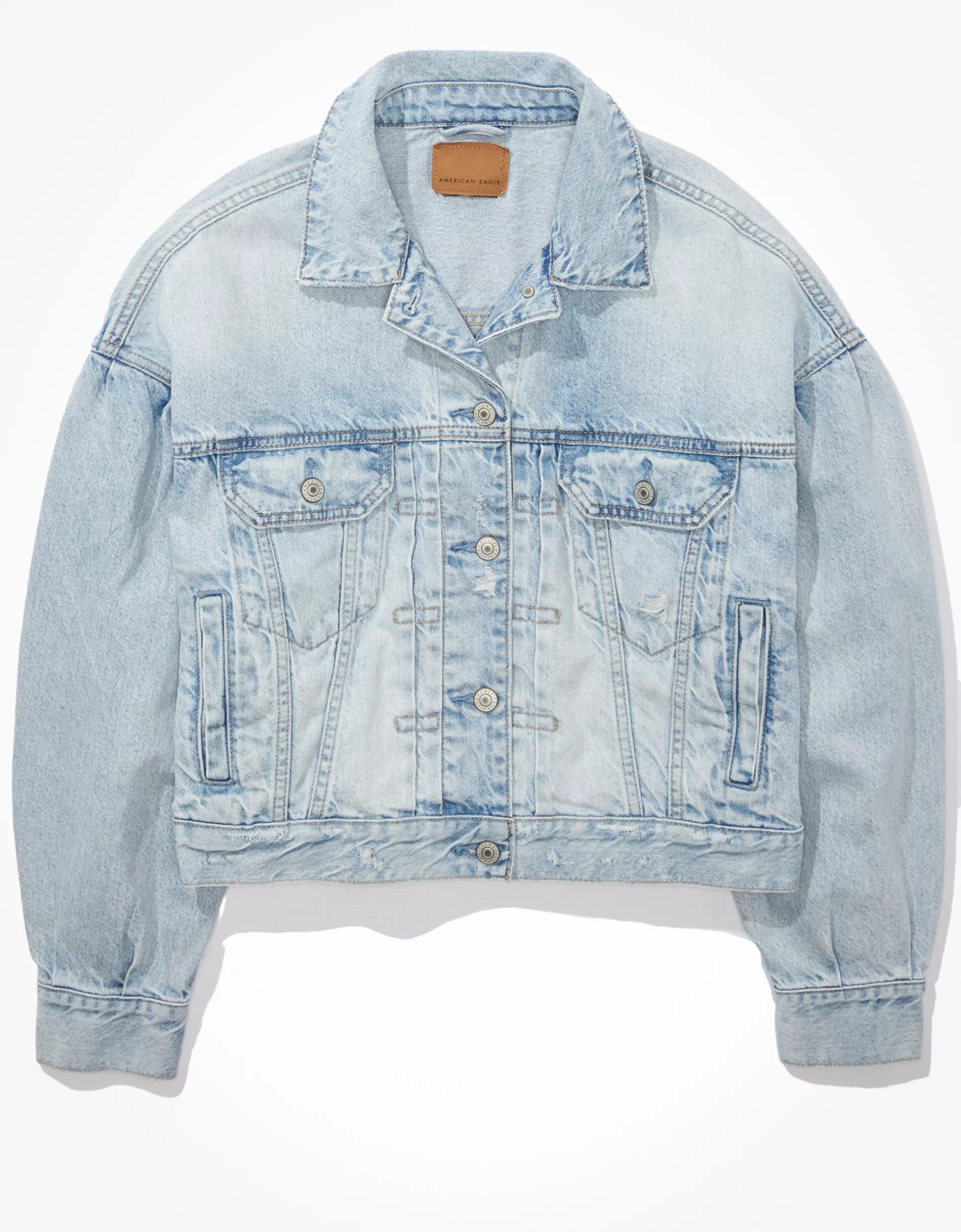 AE Cropped Denim Jacket | American Eagle Outfitters (US & CA)