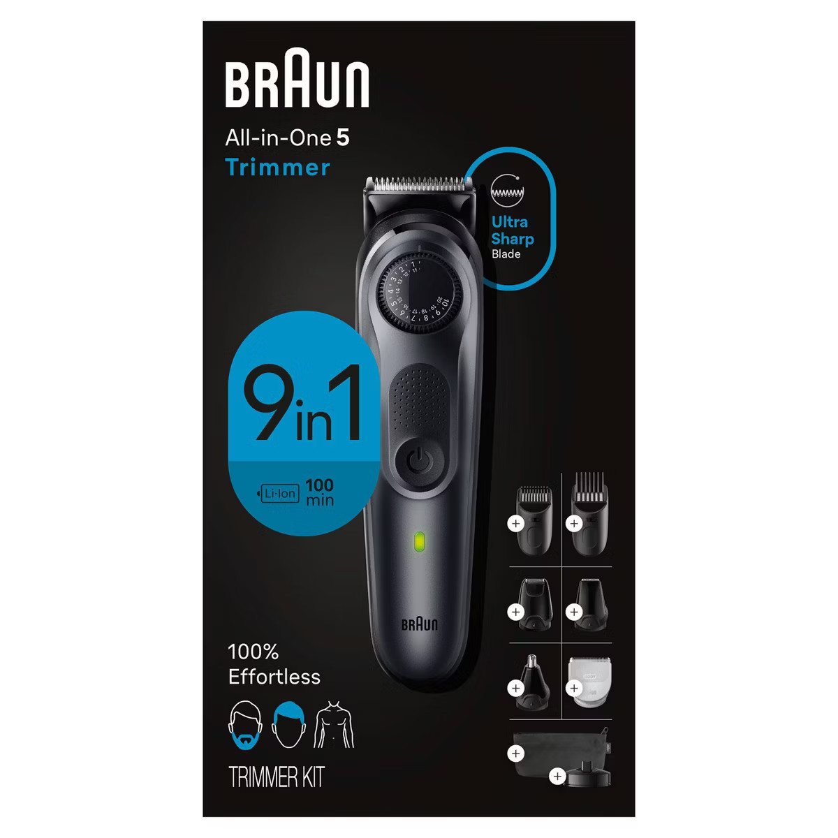 Braun All-in-One Series 5 AiO5490 Rechargeable 9-in-1 Body, Beard & Hair Trimmer | Target