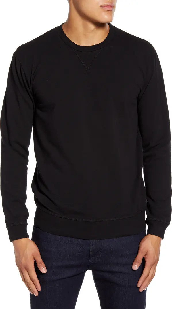 Slim Micro Terry Crewneck Sweatshirt | Nordstrom