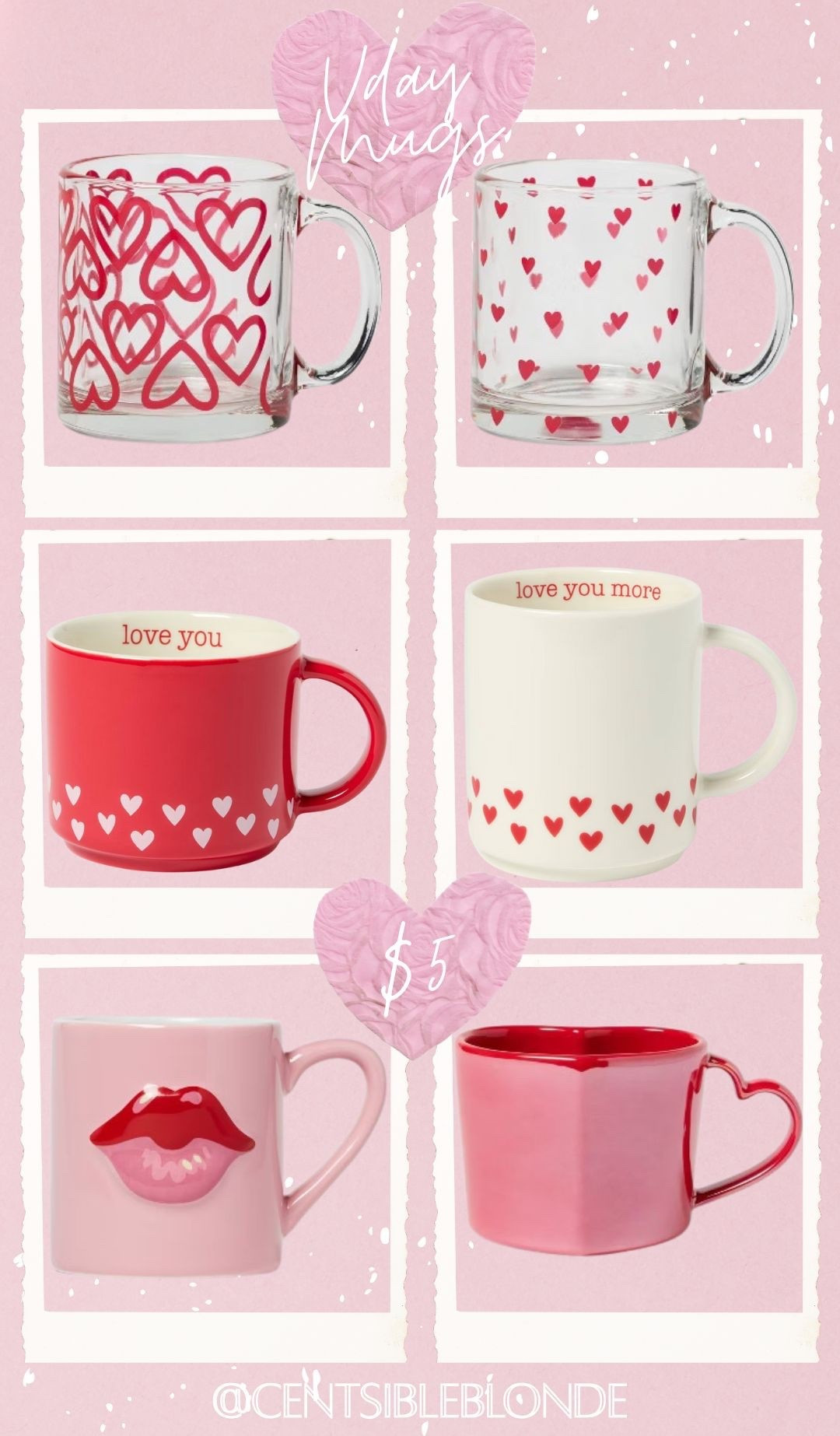 $5 Vday mugs, Valentine’s Day, Galentine’s day, Vday gift, coffee mug, target, heart mug, love you mug, glass mug, love you more mug, tea mug

#LTKValentine #LTKHome #LTKSeasonal
