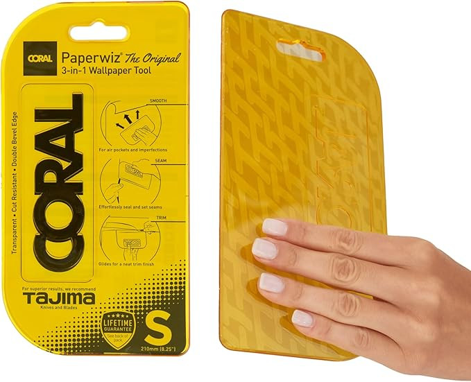 Paperwiz 3-in-1 Wallpaper Smooth Seam and Trim Smoothing Tool Wall Paper Smoother Application kit... | Amazon (US)