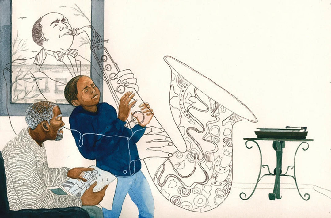 Bird's Saxophone Art Print: Watercolor & Gouache Illustration - Etsy | Etsy (US)