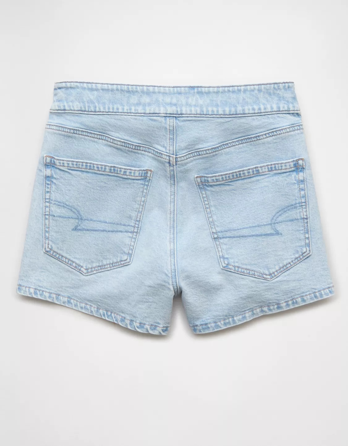AE High-Waisted Asymmetrical Wrap Denim Skort | American Eagle Outfitters (US & CA)
