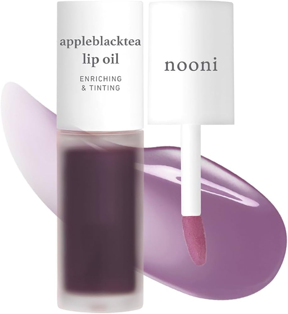 NOONI Korean Lip Oil - Appleblacktea | Long-Lasting, Moisturizing, Plumping, Revitalizing for Dry... | Amazon (US)