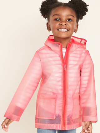 Water-Resistant Hooded Rain Jacket for Toddler Girls | Old Navy (US)