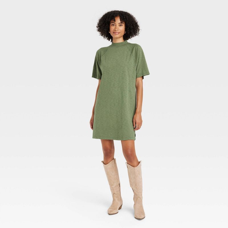Women's Elbow Sleeve Knit T-Shirt Dress - Universal Thread™ | Target