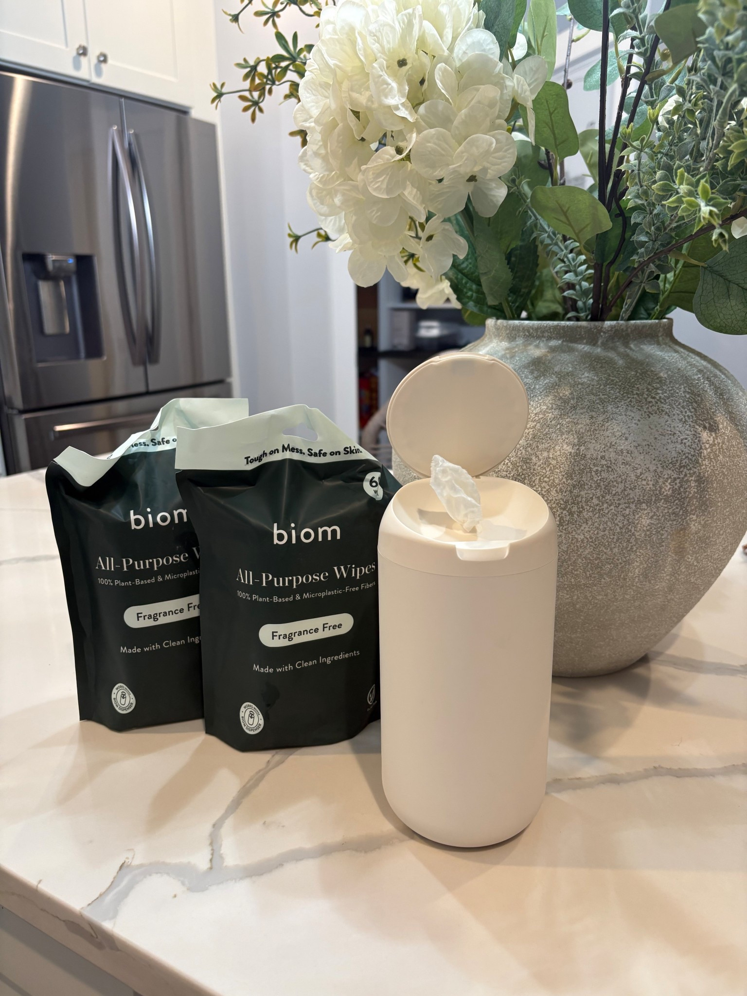 Biom refillable wipes - plant based and non toxic 