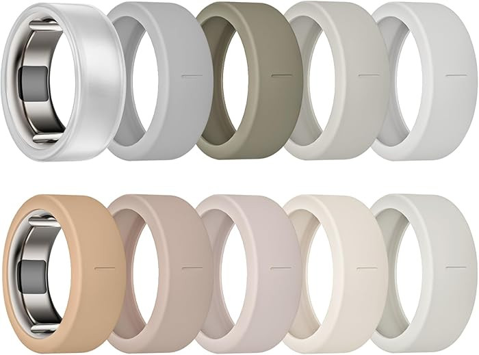 10 Pack Ring Cover Compatible with Oura Ring Gen 4/Ceramic, Oura Ring Gen 3, Anti-Scratch Elastic... | Amazon (US)