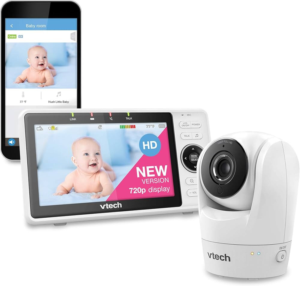 VTech Upgraded Smart WiFi Baby Monitor VM901, 5-inch 720p Display, 1080p Camera, HD NightVision, ... | Amazon (US)