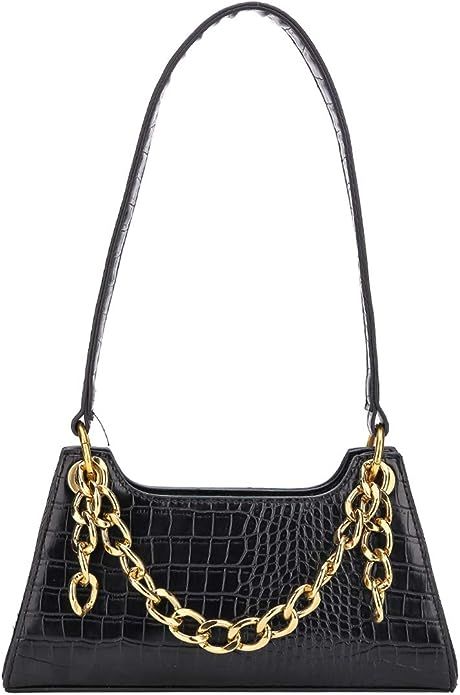 Gophralove Small Women Shoulder Cellphone Purse and Handbag Wallet with Chain Decoration PU Leath... | Amazon (US)