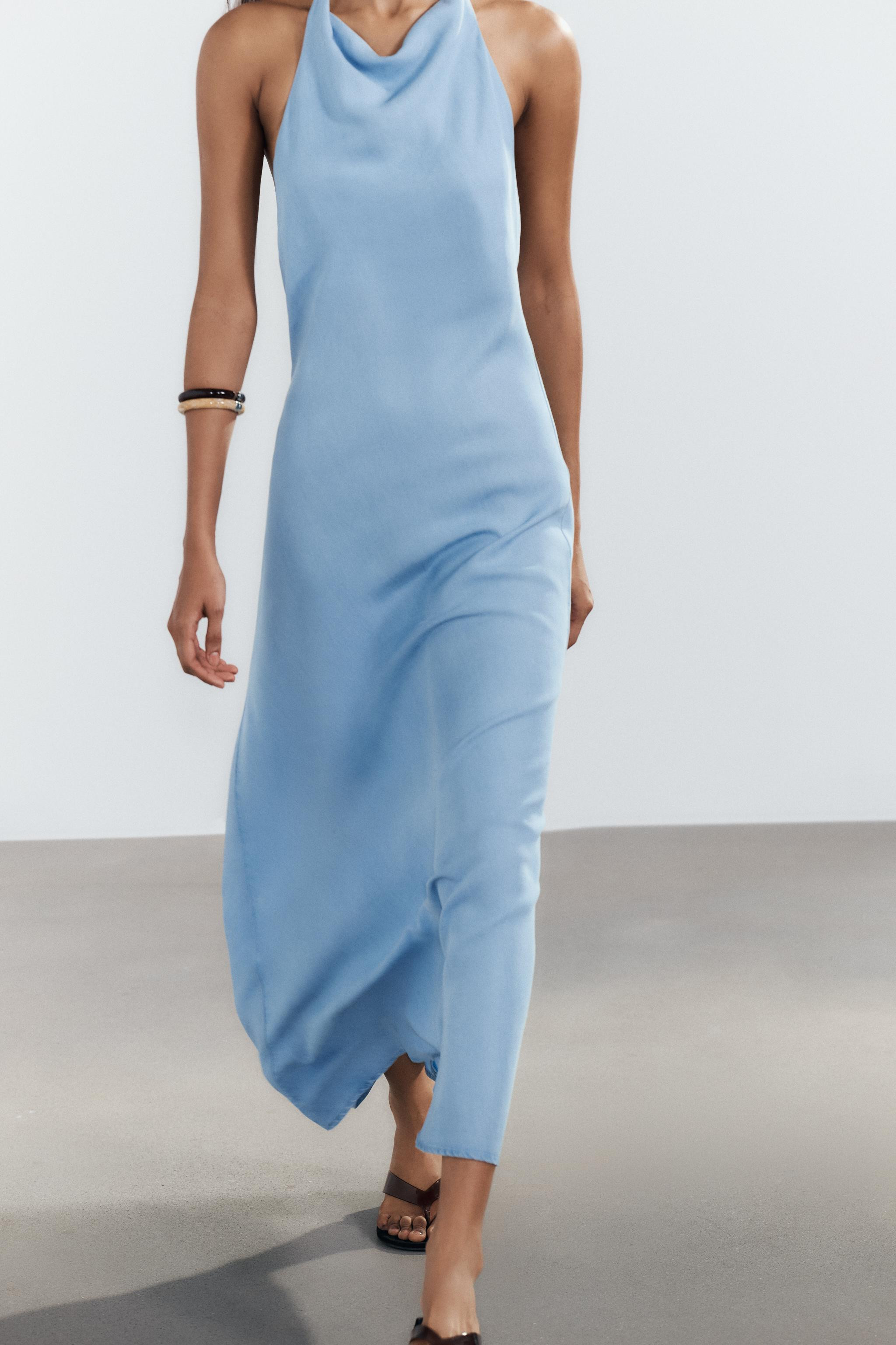 FLOWING HALTER DRESS | Zara UK
