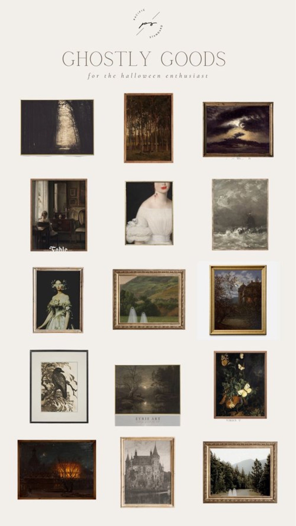 GHOSTLY GOODS - Halloween spooky chic printable artwork for affordable prices! |  #halloween #halloweenart #etsy

#LTKunder50 #LTKSeasonal #LTKhome