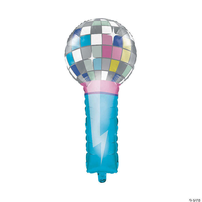 Birthday Beats Disco Microphone 32 1/2" Mylar Balloon | Oriental Trading Company