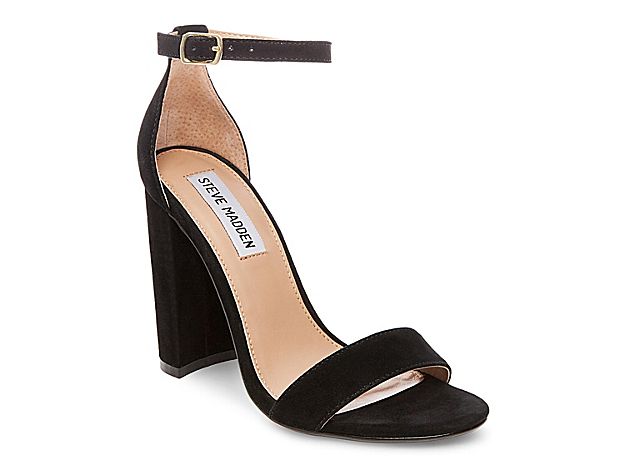 Steve Madden Carrson Sandal - Women's - Black Suede | DSW